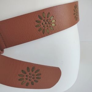 *Linea Pelle metal accented leather belt M
